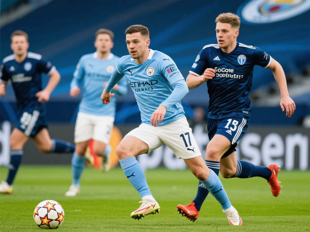 欧冠对决：曼城冲击卫冕之旅，迎战哥本哈根